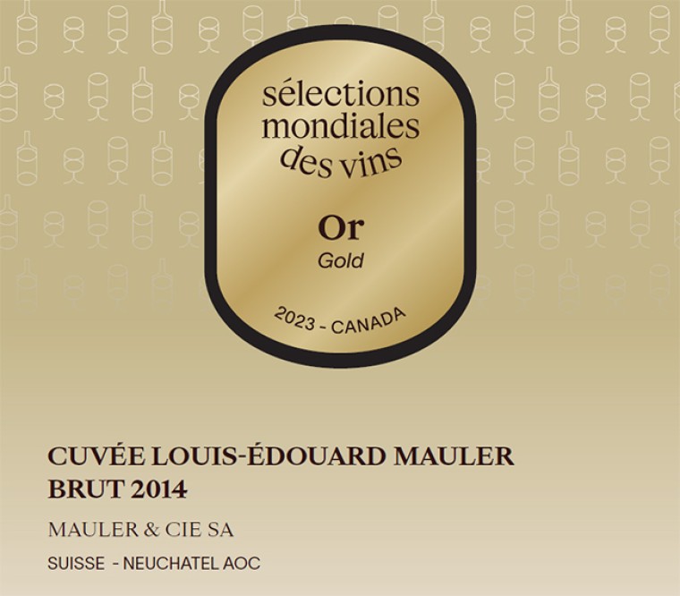 Ultime distinction pour la Cuvée Louis-Edouard Mauler 2014